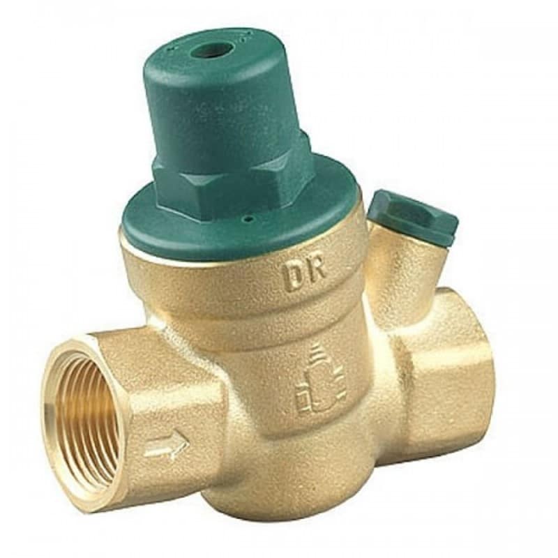 Water Pressure Regulator Reducer DN15 20mm Adjustable Water Pressure Reducer Regulator Valves Brass with Water Pressure Gauge Water Pressure Reducing Reducing Valve 