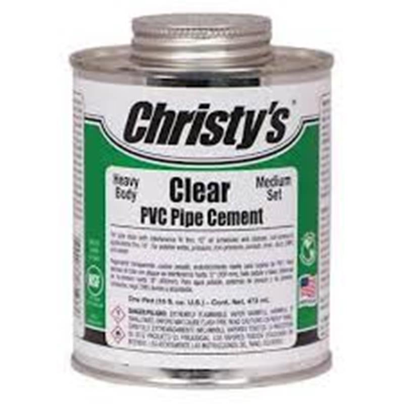 Christys Clear PVC Pipe Cement