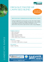 Drought Master Lawn Seed Blend Brochure