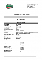 Sir Launcher MSDS