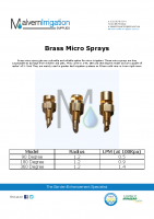 Brass Micro Spray Brochure