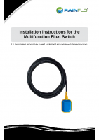 Float Switch Manual