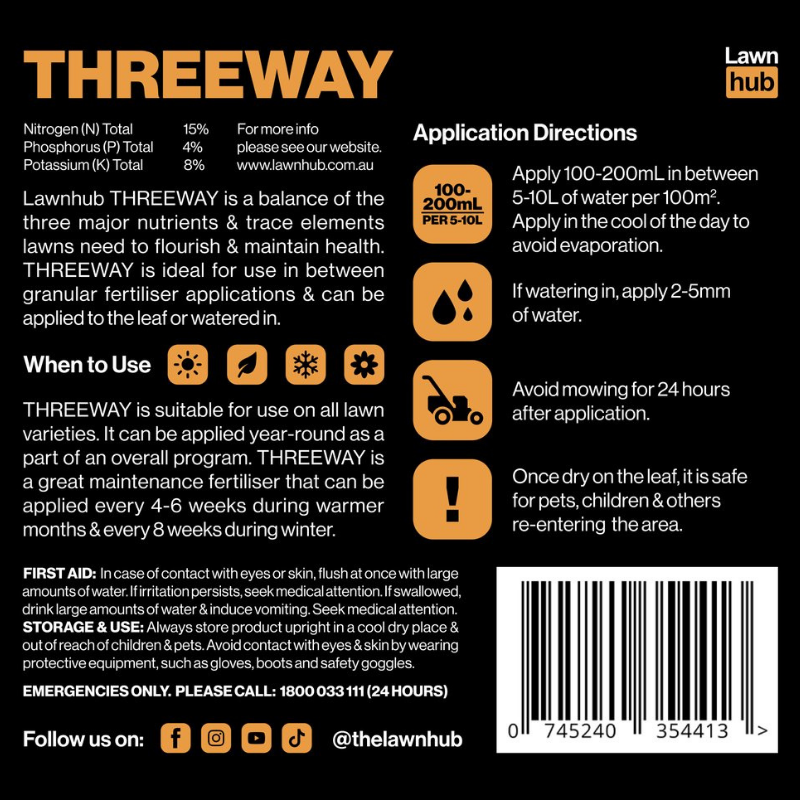 Lawnhub Threeway Label