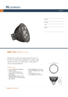 FX Luminaire MR16 Brochure