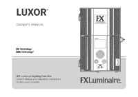 FX Luminaires Luxor Manual