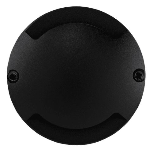 HV BLK Dome Silver Aluminium One Way LED Deck Lights ()